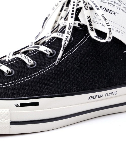 AVIREX(アヴィレックス)の「AVIREX × CONVERSE ALL STAR HI(スニーカー・メンズ・ブラック・25.0cm/26.0cm/27.0cm/28.0cm)」の10枚目の写真