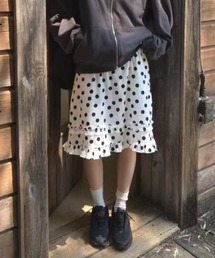 Vipoa（ヴィポア）の「dot frill skirt（スカート）」