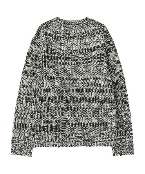 ZUCCa(ズッカ)の「スラブMIXニット / ニットプルオーバー / S(ニット/セーター・メンズ・ブルー/オレンジ/ブラック・M size)」の5枚目の写真