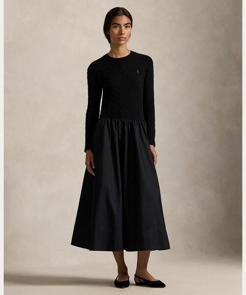 POLO RALPH LAUREN(ポロ ラルフ ローレン)の「シルク A ライン POLO RALPH LAUREN(ポロ ラルフ ローレン)の「シルク A ライン