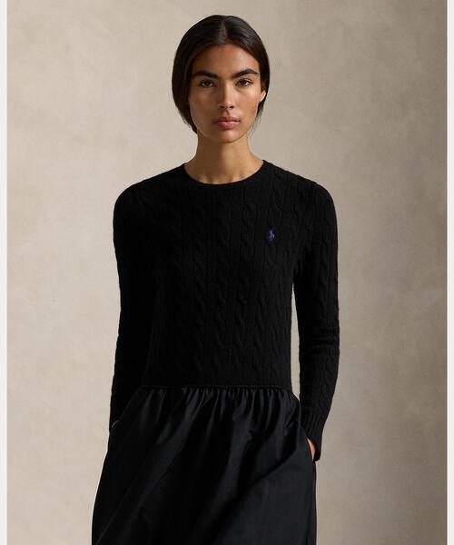 ラルフローレン　ハイブリッドケーブルニットワンピース POLO RALPH LAUREN（ポロ ラルフ ローレン）の「ハイブリッド ケーブル