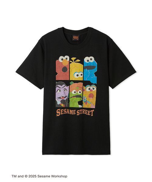 SESAME STREET（セサミストリート）の「【BOO! FRIENDS】キャラクターズ Tシャツ（Tシャツ/カットソー・レディース・ブラック・M/L）」の2枚目の写真