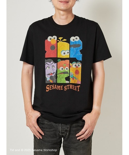 SESAME STREET（セサミストリート）の「【BOO! FRIENDS】キャラクターズ Tシャツ（Tシャツ/カットソー・レディース・ブラック・M/L）」の4枚目の写真