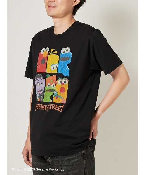 SESAME STREET（セサミストリート）の「【BOO! FRIENDS】キャラクターズ Tシャツ（Tシャツ/カットソー・レディース・ブラック・M/L）」の3枚目の写真
