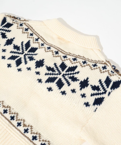 flower（フラワー）の「スノーフレークカーディガン（カーディガン/ボレロ・レディース・ブラウン/アイボリー・FREE）」の7枚目の写真