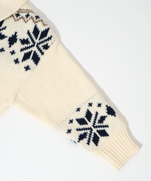 flower（フラワー）の「スノーフレークカーディガン（カーディガン/ボレロ・レディース・ブラウン/アイボリー・FREE）」の12枚目の写真