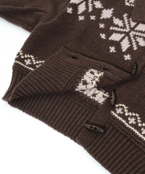 flower（フラワー）の「スノーフレークカーディガン（カーディガン/ボレロ・レディース・ブラウン/アイボリー・FREE）」の20枚目の写真