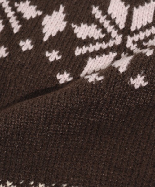 flower（フラワー）の「スノーフレークカーディガン（カーディガン/ボレロ・レディース・ブラウン/アイボリー・FREE）」の22枚目の写真