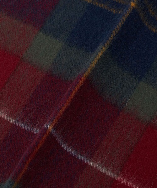 Barbour(バブアー)の「【国内EXCLUSIVE】<Barbour>タータンチェック マフラー(マフラー・レディース・ベージュ/レッド/オリーブ・FREE)」の11枚目の写真