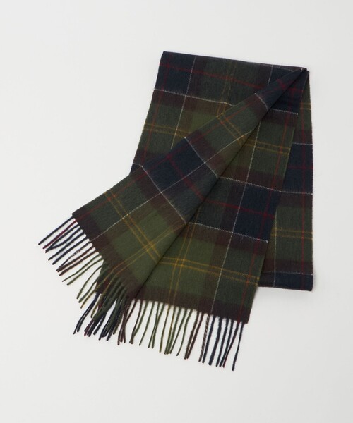 Barbour(バブアー)の「【国内EXCLUSIVE】<Barbour>タータンチェック マフラー(マフラー・レディース・ベージュ/レッド/オリーブ・FREE)」の13枚目の写真