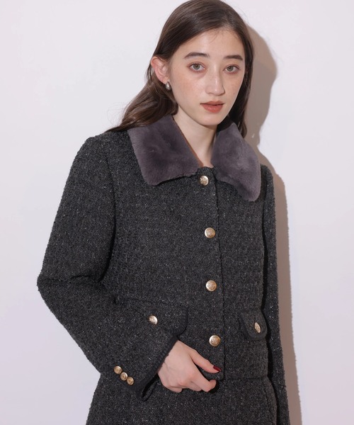 Rirandture（リランドチュール）の「ファーカラーツィードジャケット
