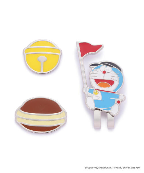 Jack Bunny!!（ジャックバニー）の「【Jack Bunny!!】【ドラえもん】クリップマーカー (UNISEX)（ゴルフグッズ・メンズ・イエロー/ブルー・FREE）」の2枚目の写真