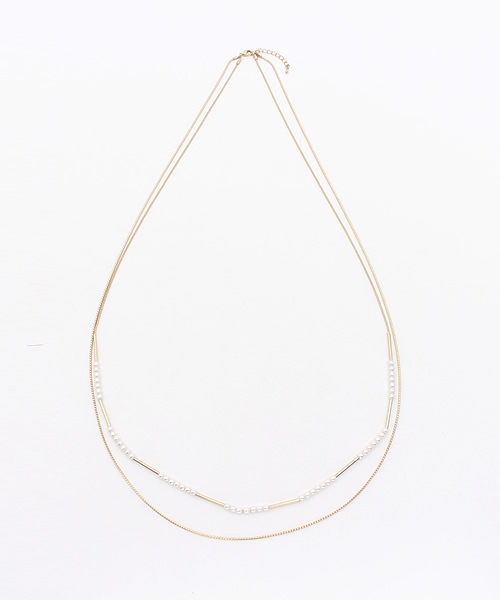 GLOBAL WORK（グローバルワーク）の「アソートロングネックレス2/710549（ネックレス・レディース・ホワイト/ライトイエロー/ゴールド/その他4・FREE）」の2枚目の写真