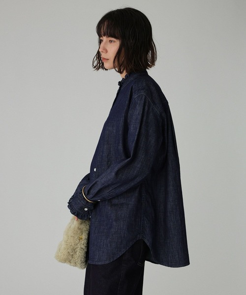 セール】デニムフリルシャツ（シャツ/ブラウス）｜BABYLONE（バビロン