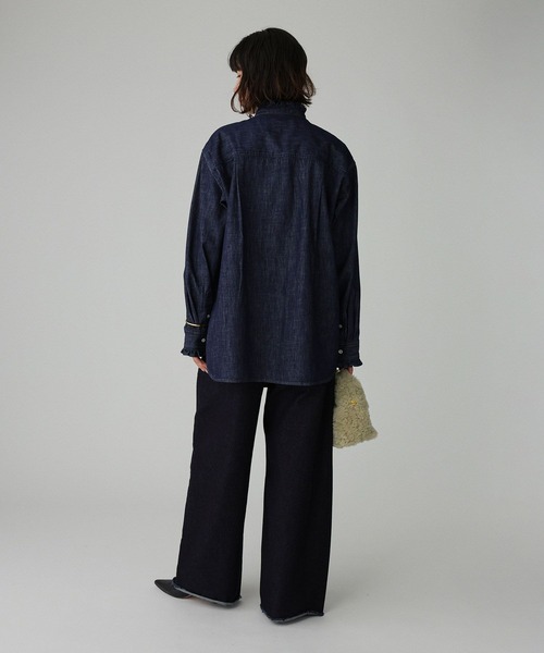 セール】デニムフリルシャツ（シャツ/ブラウス）｜BABYLONE（バビロン