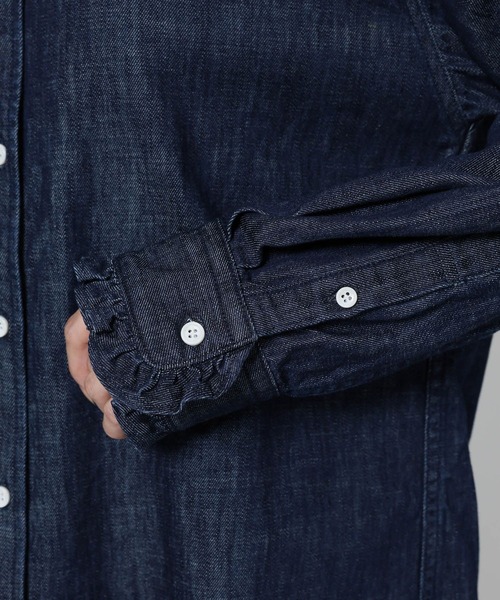 セール】デニムフリルシャツ（シャツ/ブラウス）｜BABYLONE（バビロン