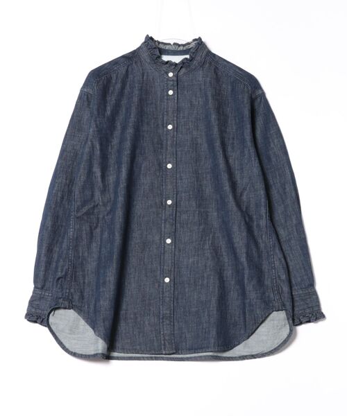 BABYLONE（バビロン）の「デニムフリルシャツ（シャツ/ブラウス）」 - WEAR