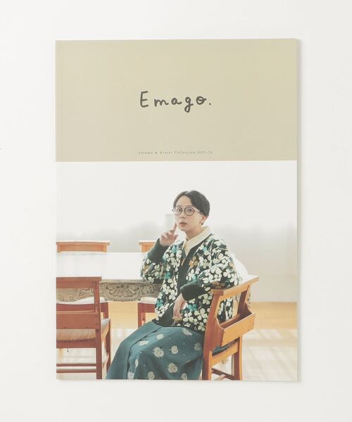 Emago(イマゴ)の「EMAGO お花ブローチ付きシャツ(シャツ/ブラウス・レディース・ブラック/カーキ/ホワイト・FREE)」の4枚目の写真