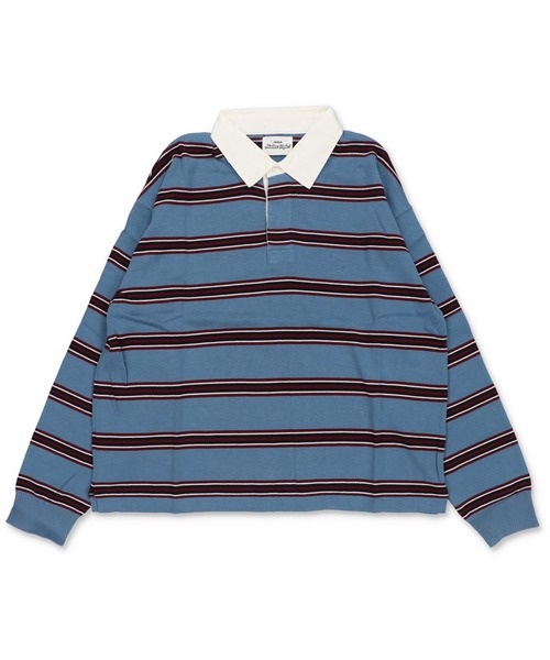 SPINNS（スピンズ）の「マルチボーターラガーニット/薄手/襟付き/チクチクしない/細ボーター（ニット/セーター・メンズ・ベージュ/グレー/サックスブルー・ONESIZE）」の22枚目の写真