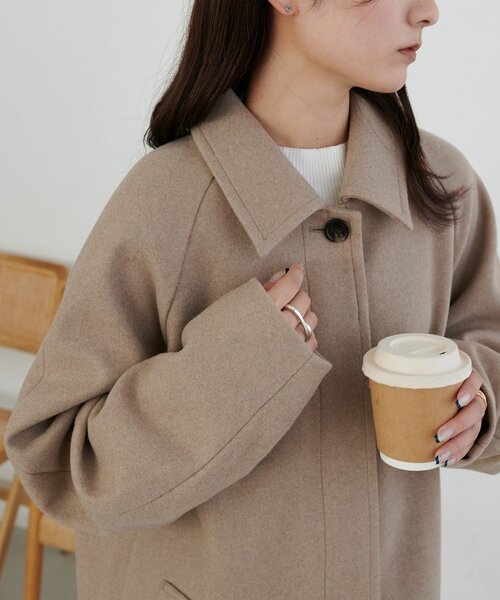 中空糸ステンカラーコート（ステンカラーコート）｜DISCOAT（ディス