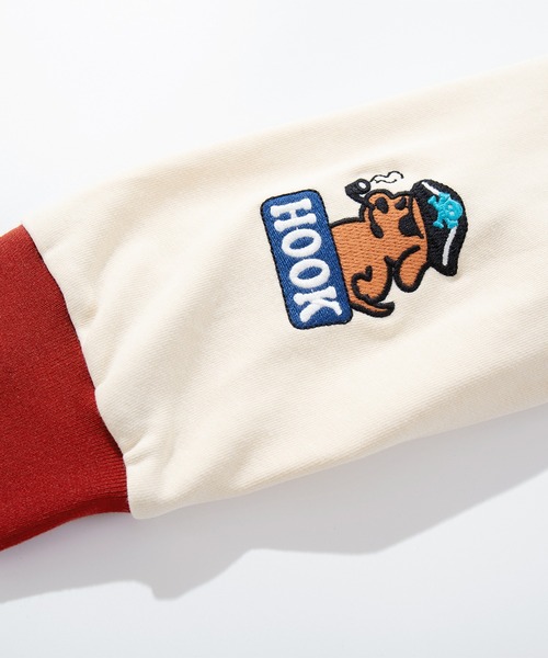 HOOK(フック)の「HOOK -original- 海賊わんちゃん刺繍ポロ襟スウェット(スウェット・メンズ・ブルー/ブラウン・LARGE/MEDIUM/X-LARGE)」の13枚目の写真