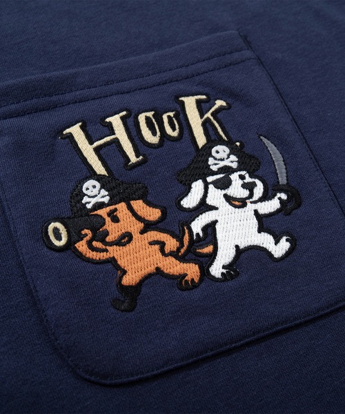 HOOK(フック)の「HOOK -original- 海賊わんちゃん刺繍ポロ襟スウェット(スウェット・メンズ・ブルー/ブラウン・LARGE/MEDIUM/X-LARGE)」の16枚目の写真