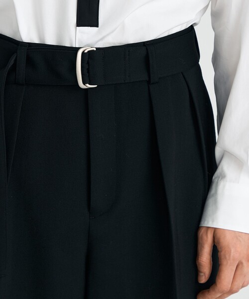 EDITION（エディション）の「ウールビンテージサテン ベルトパンツ（その他パンツ・メンズ・ブラック・M/S）」の6枚目の写真