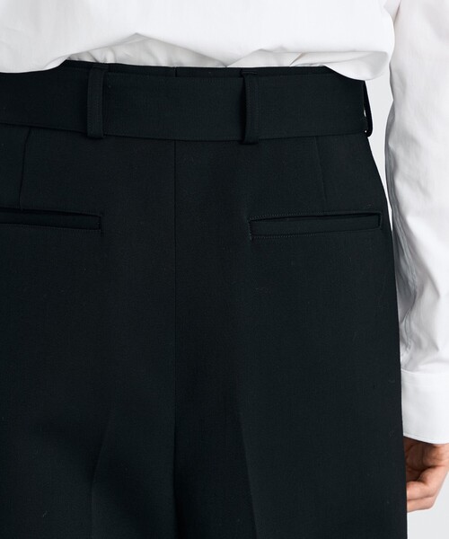 EDITION（エディション）の「ウールビンテージサテン ベルトパンツ（その他パンツ・メンズ・ブラック・M/S）」の7枚目の写真