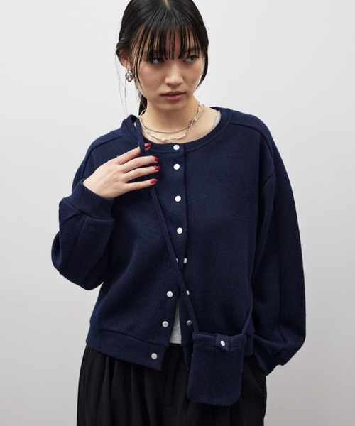 セール】ポーチセットニットカーディガン（カーディガン/ボレロ