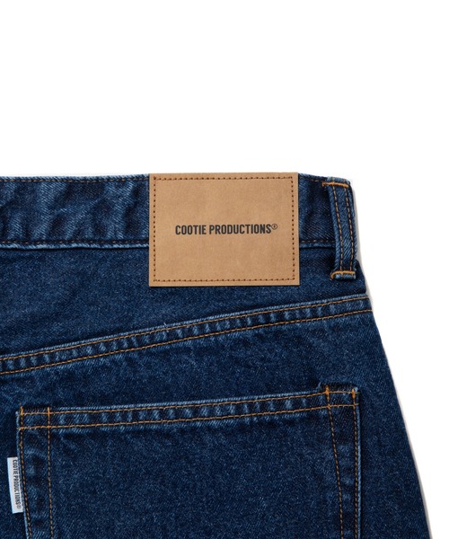 COOTIE PRODUCTIONS（クーティープロダクションズ）の「12.5oz Denim 5 Pocket Square Leg Pants（デニムパンツ・メンズ・スミクロ/インディゴブルー・SMALL/MEDIUM/LARGE/X-LARGE）」の6枚目の写真