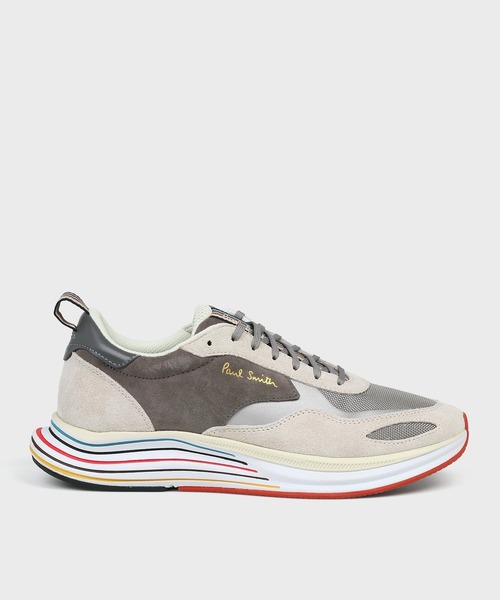 Paul Smith(ポールスミス)の「ミックスアップ スニーカー【250825 KOTO】(スニーカー・メンズ・グレイッシュベージュ/ネイビー・SMALL/MEDIUM/LARGE/X-LARGE/XX-LARGE)」の1枚目の写真