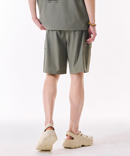 CHASECULT(チェイスカルト)の「男性シアサッカーショートパンツ-DCRK2525E0V(その他パンツ・メンズ・カーキ・70/92/76)」の4枚目の写真
