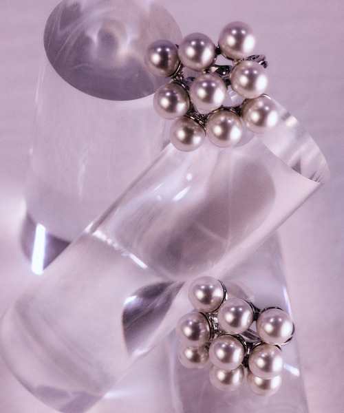 IRIS47(イリスフォーセブン)の「【IRIS 47】axis earring/アクシス イヤリング BO221(イヤリング・レディース・ホワイト・FREE)」の6枚目の写真