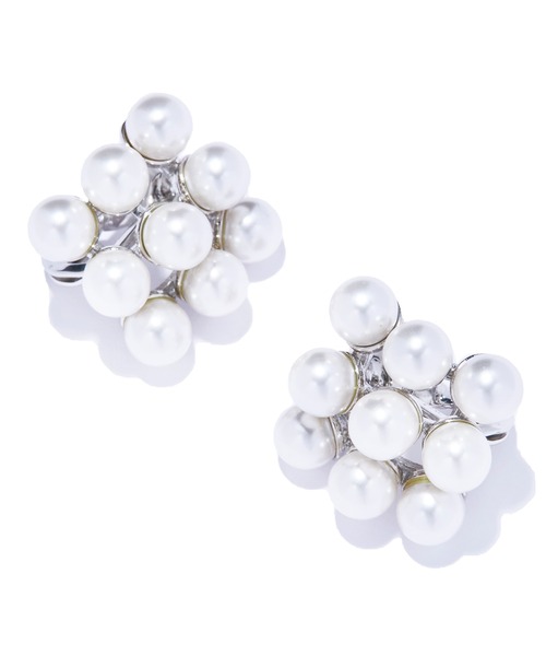 IRIS47(イリスフォーセブン)の「【IRIS 47】axis earring/アクシス イヤリング BO221(イヤリング・レディース・ホワイト・FREE)」の2枚目の写真