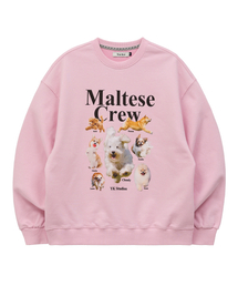 WaiKei | マルチーズクルーマンツーマンライトピンク(スウェット)