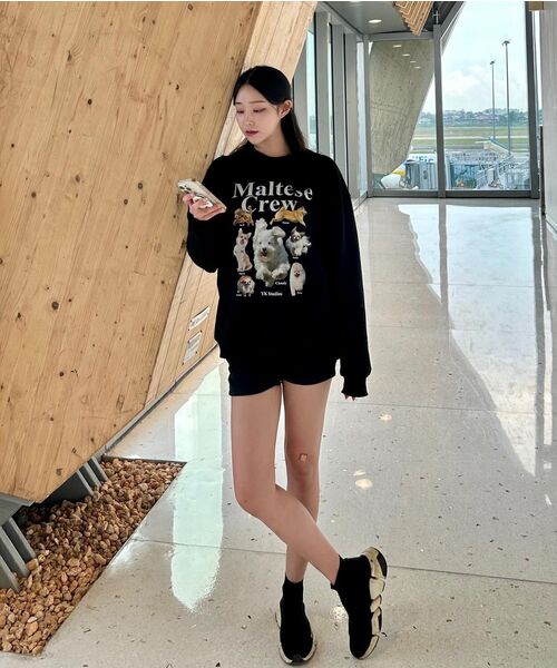 WaiKei（ワイケイ）の「マルチーズクルーマンツーマンライトピンク（スウェット・レディース・その他・2/1）」の11枚目の写真