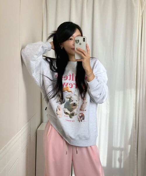 WaiKei（ワイケイ）の「マルチーズクルーマンツーマンライトピンク（スウェット・レディース・その他・2/1）」の13枚目の写真