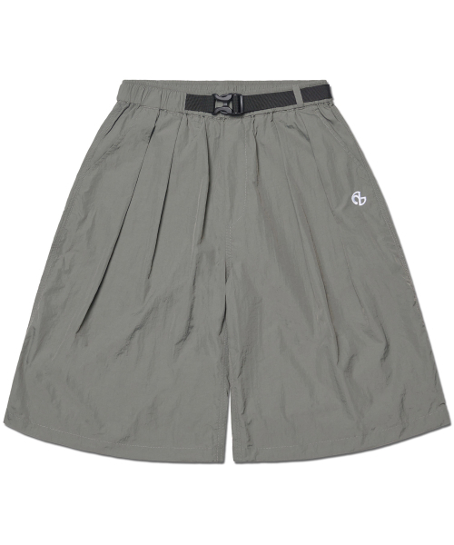 NOMANUAL(NOMANUAL)の「SHADE BELTED SHORTS - CHARCOAL(その他パンツ・レディース・その他・SMALL/MEDIUM/LARGE)」の1枚目の写真