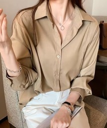 ルーズシルエットシャツブラウス