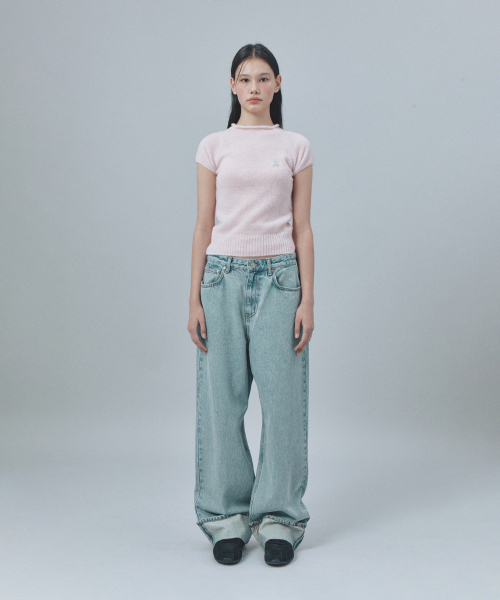Rest&Recreation(レストアンドレクリエーション)の「ROLL-UP WIDE JEANS - LIGHT BLUE(デニムパンツ・メンズ・その他・LARGE/MEDIUM/SMALL)」の9枚目の写真