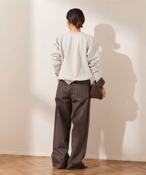 journal standard L'essage(ジャーナルスタンダードレサージュ)の「《追加2》【MIXTA/ミクスタ】CALIFORNIA TABBY CAT CREW SWEATSHI:スウェット(スウェット・レディース・ライトグレー/ブラック・MEDIUM)」の10枚目の写真