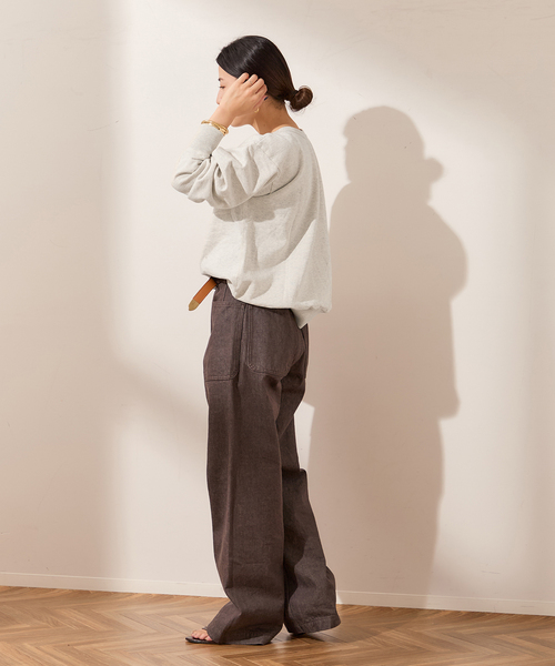 journal standard L'essage(ジャーナルスタンダードレサージュ)の「《追加2》【MIXTA/ミクスタ】CALIFORNIA TABBY CAT CREW SWEATSHI:スウェット(スウェット・レディース・ライトグレー/ブラック・MEDIUM)」の11枚目の写真