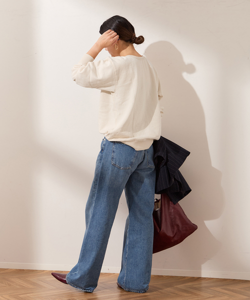 journal standard L'essage(ジャーナルスタンダードレサージュ)の「《追加2》【MIXTA/ミクスタ】CALIFORNIA TABBY CAT CREW SWEATSHI:スウェット(スウェット・レディース・ライトグレー/ブラック・MEDIUM)」の17枚目の写真