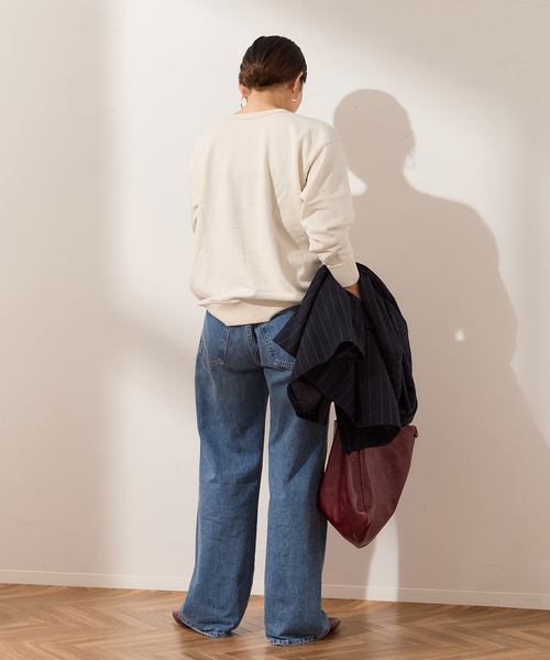 journal standard L'essage(ジャーナルスタンダードレサージュ)の「《追加2》【MIXTA/ミクスタ】CALIFORNIA TABBY CAT CREW SWEATSHI:スウェット(スウェット・レディース・ライトグレー/ブラック・MEDIUM)」の18枚目の写真