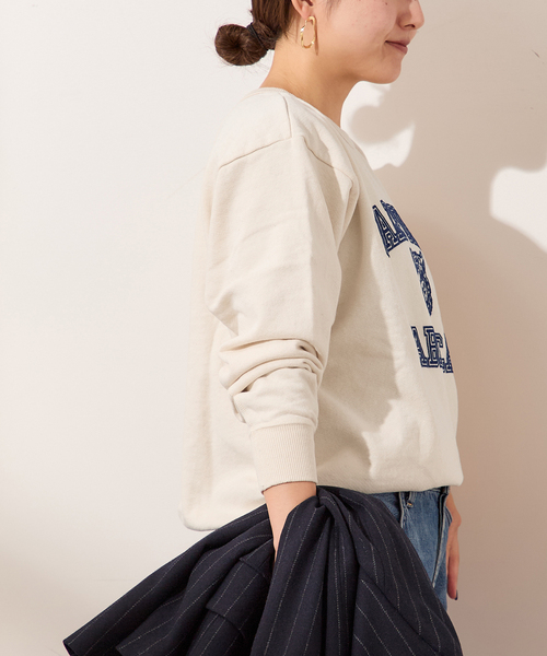 journal standard L'essage(ジャーナルスタンダードレサージュ)の「《追加2》【MIXTA/ミクスタ】CALIFORNIA TABBY CAT CREW SWEATSHI:スウェット(スウェット・レディース・ライトグレー/ブラック・MEDIUM)」の21枚目の写真