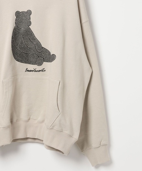 AMERICAN RAG CIE(アメリカンラグシー)の「【AMERICAN RAG CIE×BANANA YAMAMOTO】BEARスウェットフーディー(ユニセックス)(パーカー・メンズ・ライトグレー/ブラウン・LARGE/MEDIUM)」の10枚目の写真