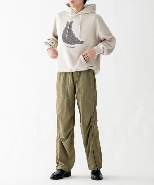 AMERICAN RAG CIE(アメリカンラグシー)の「【AMERICAN RAG CIE×BANANA YAMAMOTO】BEARスウェットフーディー(ユニセックス)(パーカー・メンズ・ライトグレー/ブラウン・LARGE/MEDIUM)」の15枚目の写真