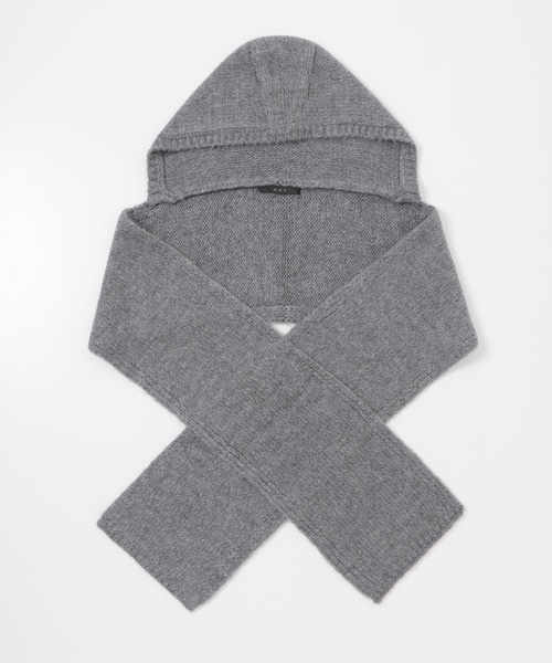 KBF（ケイビーエフ）の「フードマフラー（マフラー・レディース・アイボリー/グレー・ONE）」の16枚目の写真