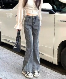 Ritomo De Ricco（リトモ・デ・リコ）の「センタープレスベルボトムジーンズ（デニムパンツ）」