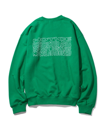 リスティクティッドエリアヘビーオーバーサイズマンツーマンTシャツMSHCR002-GR